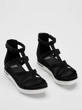 Eileen Fisher Sola Nubuck Leather Sneaker Sandals Comfort Shoes Size 9.5